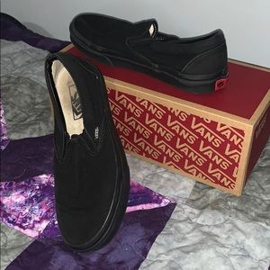 Black slip on vans